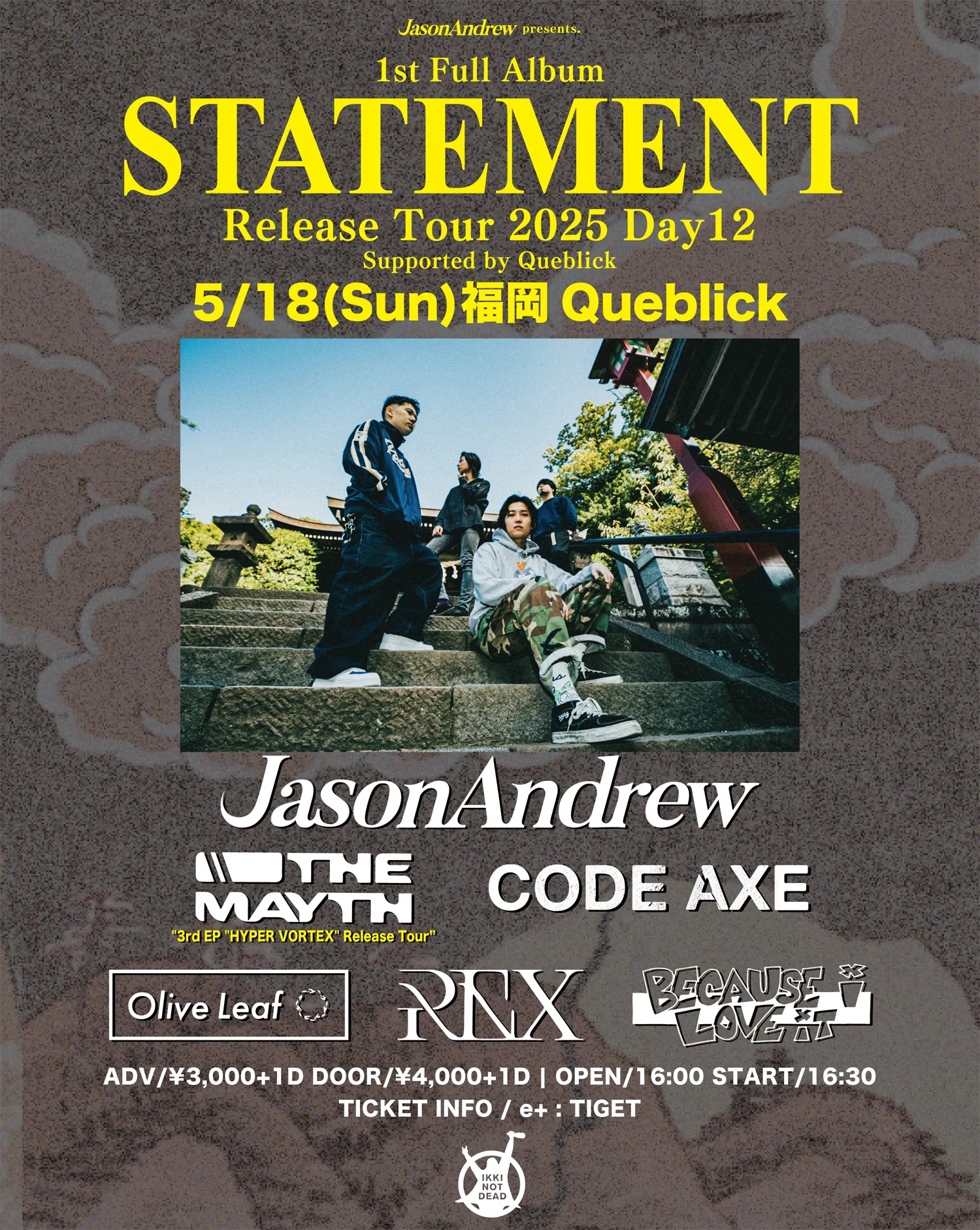 JasonAndrew 1st Album 「STATEMENT」 Release Tour 2025