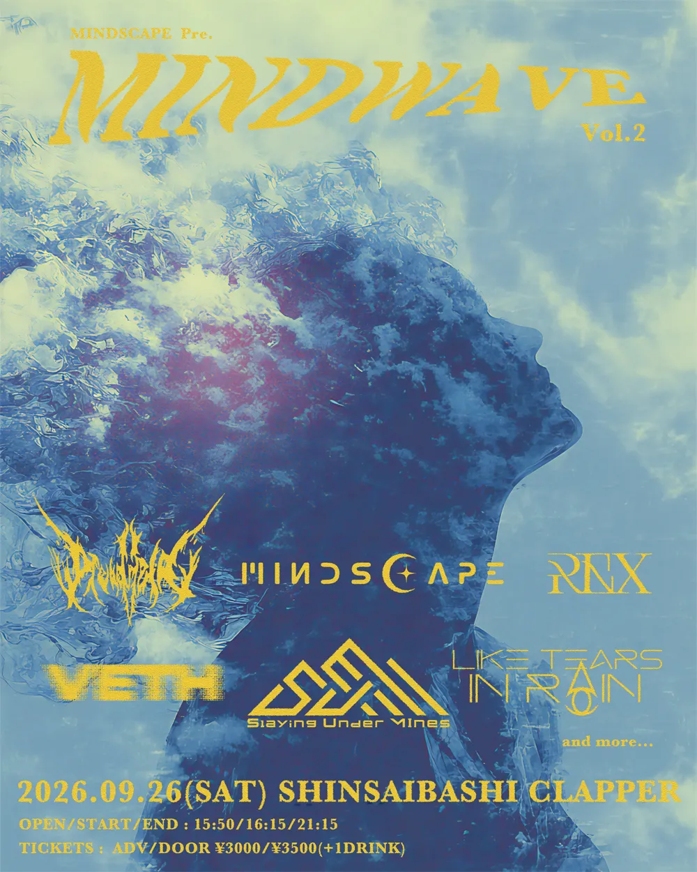 心斎橋Clapper Mindscape presents. MINDWAVE Vol.2
